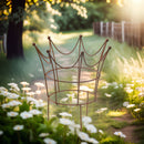 Rankhilfe Krone Rankgerüst Metall Eisen Rost Deko Staudenhalter rund massiv Volleisen