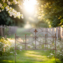 Beetzaun Gartenzaun Rankhilfe Schmetterling Eisen Rost Deko H:50 cm x L:60 cm