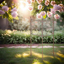 Rankgitter Staudenbinder Rankgerüst halbrund Edelrost 100 cm hoch in drei Größen