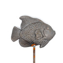 Gartenstecker FISCH  Metall Patina/Edelrost Stecker Gartendekoration Beet Stab Bodenstecker Spieß 108 cm hoch