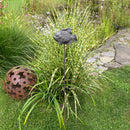 Gartenstecker FISCH  Metall Patina/Edelrost Stecker Gartendekoration Beet Stab Bodenstecker Spieß 108 cm hoch