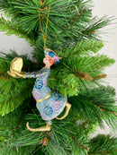Christbaumschmuck Figur Wesir Geschenk Hänger Baumschmuck blau-gold 13 cm