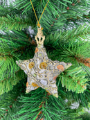 Christbaumschmuck Baumschmuck Stern Weihnachtsbaum Weihnachten Hänger Ranken silber 9cm