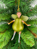 Figur Obstelfe Birne Elfe Anhänger Baumschmuck Ostern Frühling Weihnachten 15cm