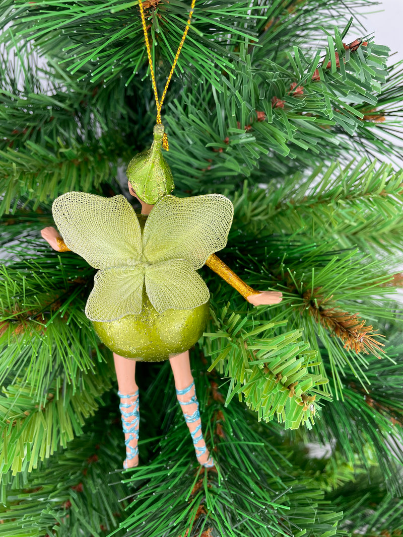 Figur Obstelfe Birne Elfe Anhänger Baumschmuck Ostern Frühling Weihnachten 15cm