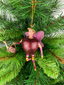 Figur Obstelfe Apfel Elfe Anhänger Baumschmuck Ostern Frühling Weihnachten 15cm