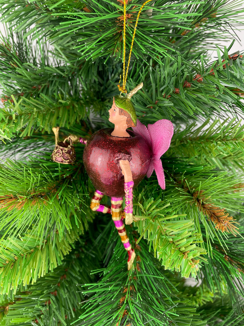 Figur Obstelfe Apfel Elfe Anhänger Baumschmuck Ostern Frühling Weihnachten 15cm