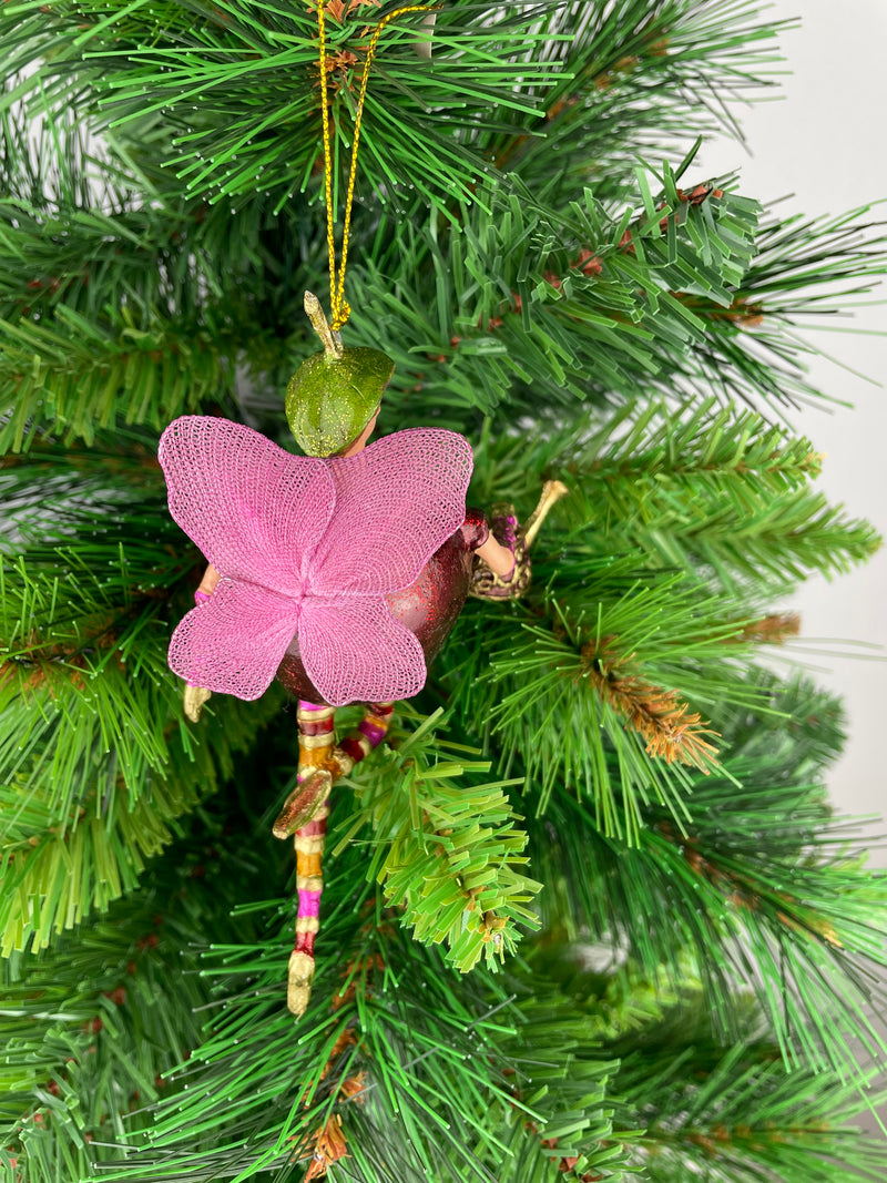 Figur Obstelfe Apfel Elfe Anhänger Baumschmuck Ostern Frühling Weihnachten 15cm