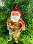 Hänger Baumschmuck Figur Gartenzwerg mit Gießkanne Ostern Frühling Weihnachten 12 cm