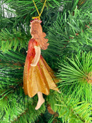 Figur Blumenkind Blumenmädchen Baumschmuck Elfe kupfer Ostern Frühling Weihnachten