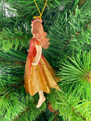 Figur Blumenkind Blumenmädchen Baumschmuck Elfe kupfer Ostern Frühling Weihnachten