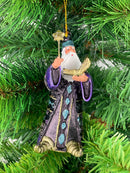 Zauberer Hexer Weihnachten Baumschmuck Figur Deko Hänger Christbaumschmuck 12 cm blau-lila