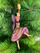 Figur Tänzerin Ballerina Elfe Baumschmuck rosa-lila Ostern Frühling Weihnachten 15cm