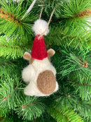 Christbaumschmuck Deko Hänger Hamster mit Geschenk Weihnachten Filz 11cm