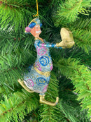 Christbaumschmuck Figur Wesir Geschenk Hänger Baumschmuck blau-gold 13 cm