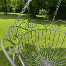 Korb Blumenkorb zum Hängen dekorativ für Blumen zum Befüllen Bepflanzen Metall grau matt in drei Größen