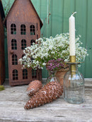 Gartendeko Haus in 3 Größen Laterne Gartenlicht zum Stellen Metall Rost Deko