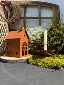 Kerzenhalter SENSEI für Stabkerzen Metall mit Edelrost Wachsschutz vintage shabby rustikal H/dia: 5/11,5cm