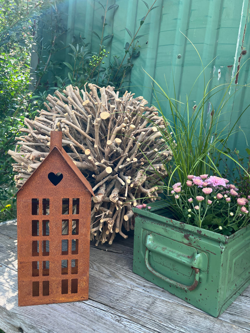 Kugel Dekokugel aus Holz (Äste, Zweige, Weide) naturbelassen voll Gartenkugel 45 cm Durchmesser