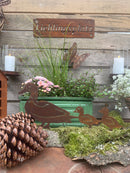 Gartendeko Lieblingsplatz Schild Wanddekoration Rost