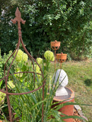 Kerzenhalter in 3 Größen Gartenlicht Rost Deko Outdoor-Kerzen Gartendeko Stab Edelrost