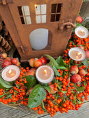 4-er Set Kerzenhalter Teelichthalter zum Stecken Metall silbern Advent Weihnachten Kranz