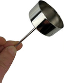 4-er Set Kerzenhalter Teelichthalter zum Stecken Metall silbern Advent Weihnachten Kranz