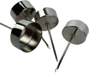 4-er Set Kerzenhalter Teelichthalter zum Stecken Metall silbern Advent Weihnachten Kranz