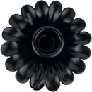 Kerzenhalter Blume für Stabkerzen zum Stecken mit Stab Metall schwarz lackiert oder verrostet Advent Weihnachten Kranz