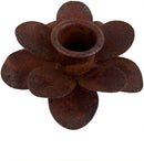 Kerzenhalter Blüte für Stabkerzen zum Stecken mit Stab Metall schwarz lackiert oder verrostet Advent Weihnachten Kranz