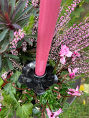 Kerzenhalter Blüte für Stabkerzen zum Stecken mit Stab Metall schwarz lackiert oder verrostet Advent Weihnachten Kranz