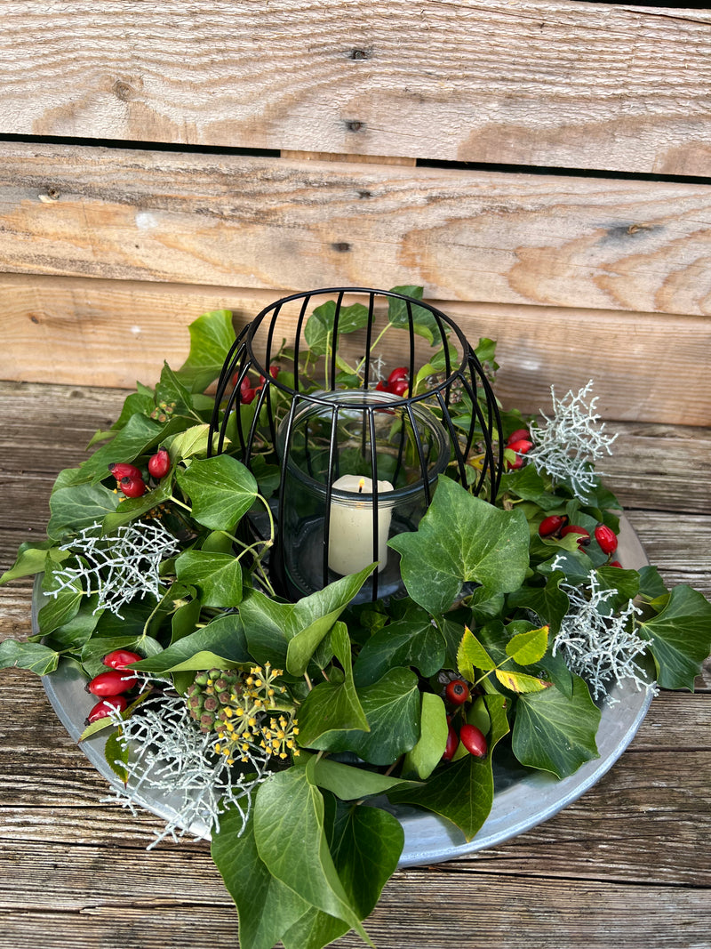 Darjeeling Aluminium-Tablett dekoratives, indisches Design silber