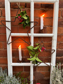 Anhänger Stern aus Metall Volleisen mit Edelrost Weihnachten Christbaumschmuck Wand-/Fensterdekoration Ø 23cm oder 30cm