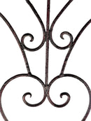 Rankhilfe Rankgitter Stütze Pflanzen Metall Deko 113cm hoch x 49cm breit grau shabby Staudenhalter Stecker