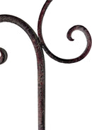 Rankhilfe Rankgitter Stütze Pflanzen Metall Deko 113cm hoch x 49cm breit grau shabby Staudenhalter Stecker