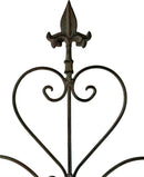 Rankhilfe Rankgitter Stütze Pflanzen Metall Deko 113cm hoch x 49cm breit grün antik Staudenhalter Stecker