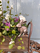 Hase KRABI Figur aus Polyresin antikgold patiniert Vintage Ostern Osterdeko Dekoration Osterhase H/B/T 7,5/3,5/7,5 cm