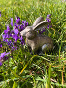 Hase KRABI Figur aus Polyresin antikgold patiniert Vintage Ostern Osterdeko Dekoration Osterhase H/B/T 7,5/3,5/7,5 cm