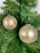Kugel Weihnachtsbaum Christbaum Weihnachtskugel antik gold gefärbtes Glas Christbaumschmuck Kugel Weihnachtsbaum Weihnachten Hänger in zwei Größen