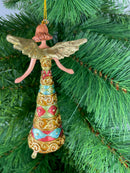 Christbaumschmuck Figur Engel gold  blau rot grün Hänger Baumschmuck 16cm