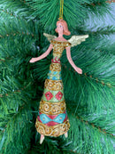 Christbaumschmuck Figur Engel gold  blau rot grün Hänger Baumschmuck 16cm