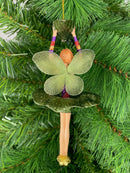 Figur Blumenelfe mit Blatt Elfe Baumschmuck Ostern Frühling Weihnachten 15cm