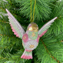 Kolibri Baumschmuck Figur Ostern Frühling Weihnachten rosa mint silber 12cm