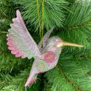 Kolibri Baumschmuck Figur Ostern Frühling Weihnachten rosa mint silber 12cm