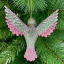 Kolibri Baumschmuck Figur Ostern Frühling Weihnachten rosa mint silber 12cm