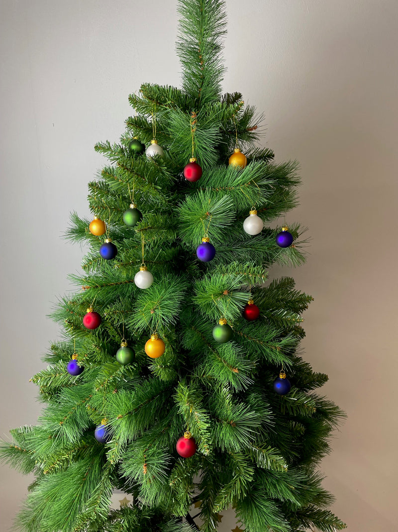 20-er Set Kugeln glänzend Weihnachtsbaum Christbaum Weihnachtskugeln G