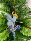 Figur Tänzerin Ballerina Elfe Baumschmuck dunkelblau Ostern Frühling Weihnachten 15cm