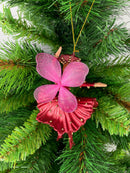 Figur Tänzerin Ballerina Elfe Baumschmuck rot gold Ostern Frühling Weihnachten 15cm