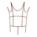 Rankhilfe Krone halbrund Rankgerüst Metall Eisen Rost Deko Staudenhalter 50cm hoch zzgl. 15cm Erdspieß 65cm breit 6mm Ø Volleisen