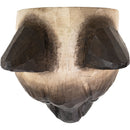 KLEIDERHAKEN SIAMKATZE Garderobe Wandhaken massiv Landhaus Vintage handgeschnitzt und handbemalt Holz und Metall-Haken 11cm hoch